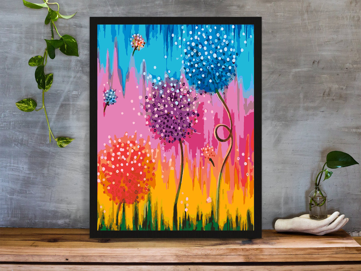 Painting by numbers - Flowers 4439