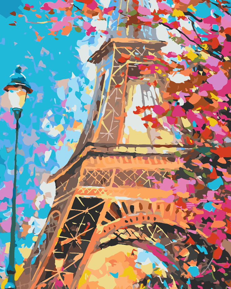 Painting by numbers - Eiffel Tower 4458