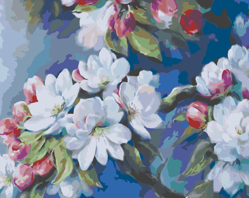 Painting by numbers - Flowers 4460