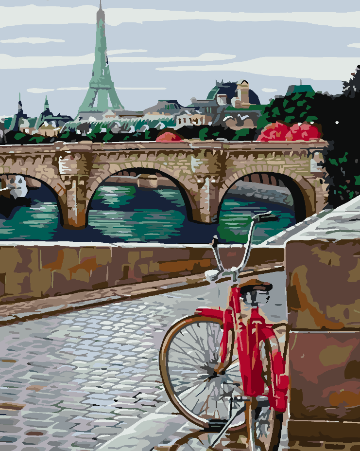 Paint by numbers - Rainy Day in Paris 4463