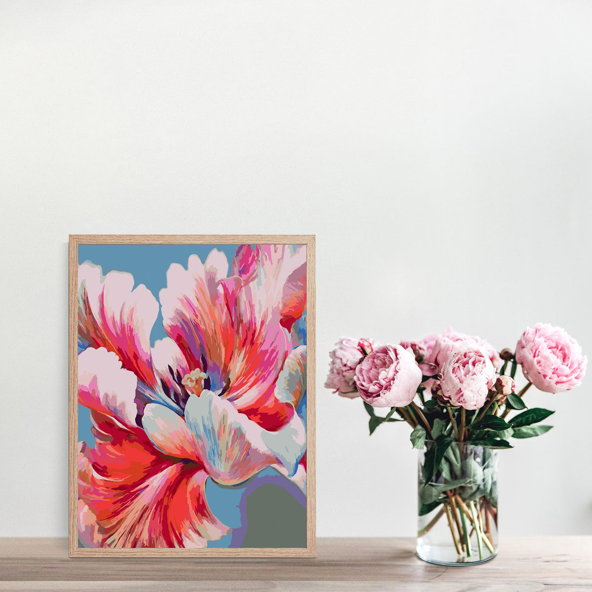 Painting by numbers - Flowers 4464