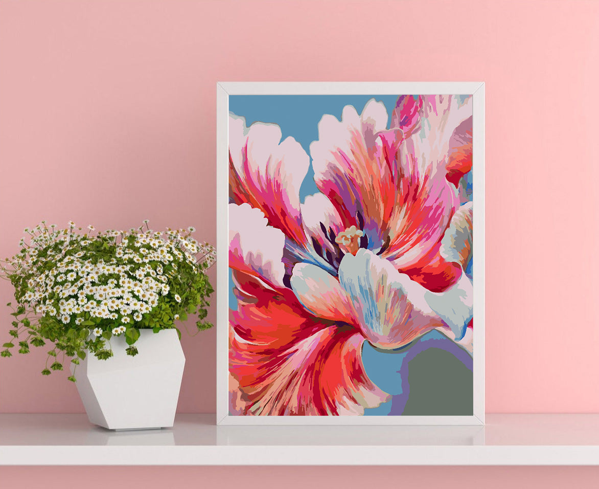 Painting by numbers - Flowers 4464