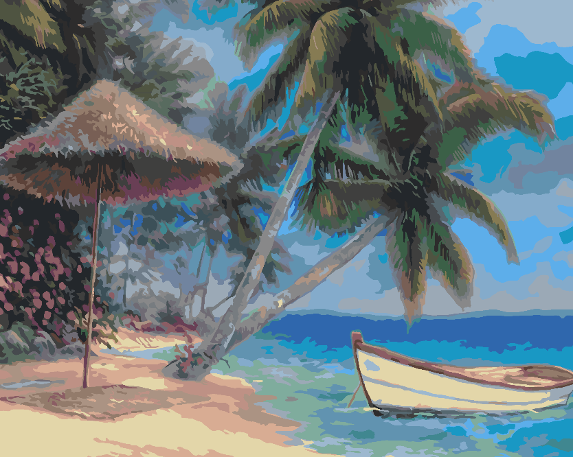 Painting by numbers - Beach Landscape 4465
