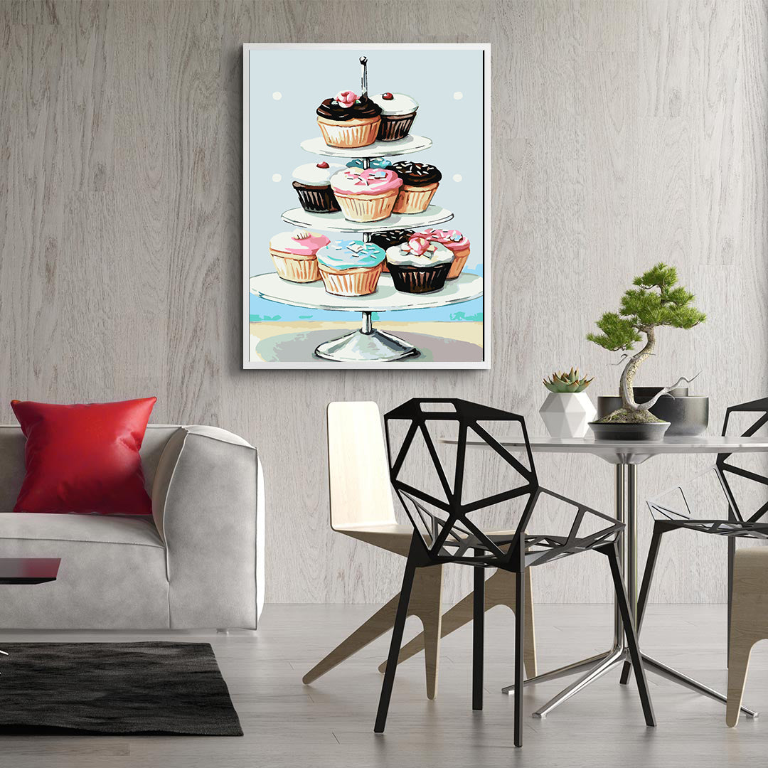 Painting by numbers - Cupcakes 4468