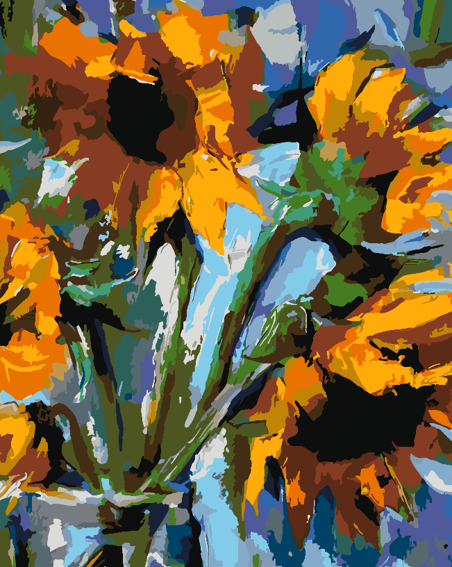 Paint by numbers - Flowers in a Vase 4473