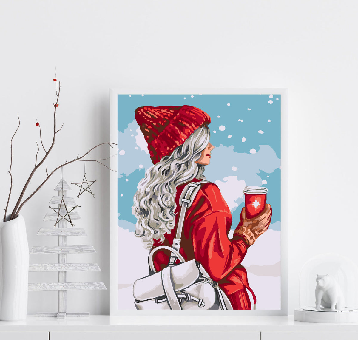 Paint by numbers - Winter Girl 4474