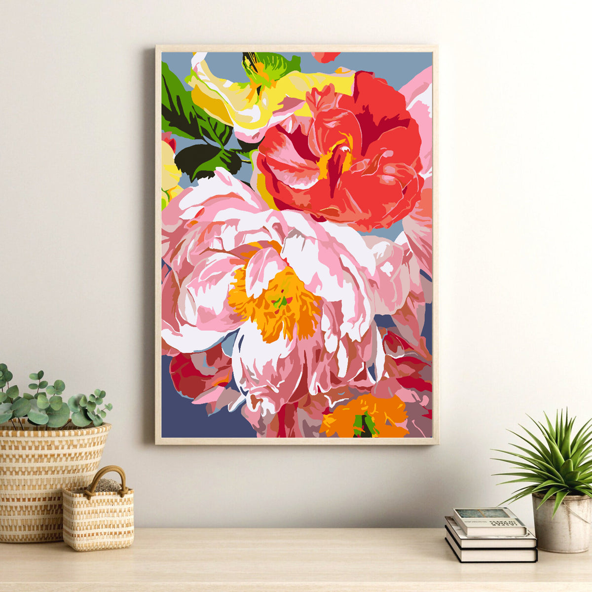 Paint by numbers - Pink Flowers 4482