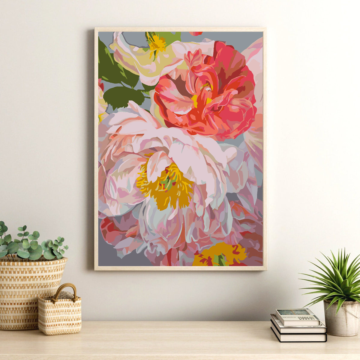 Paint by numbers - Pink Flowers 4487