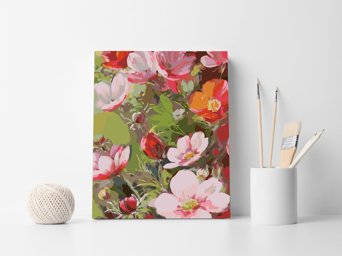 Painting by numbers - Flowers 4490