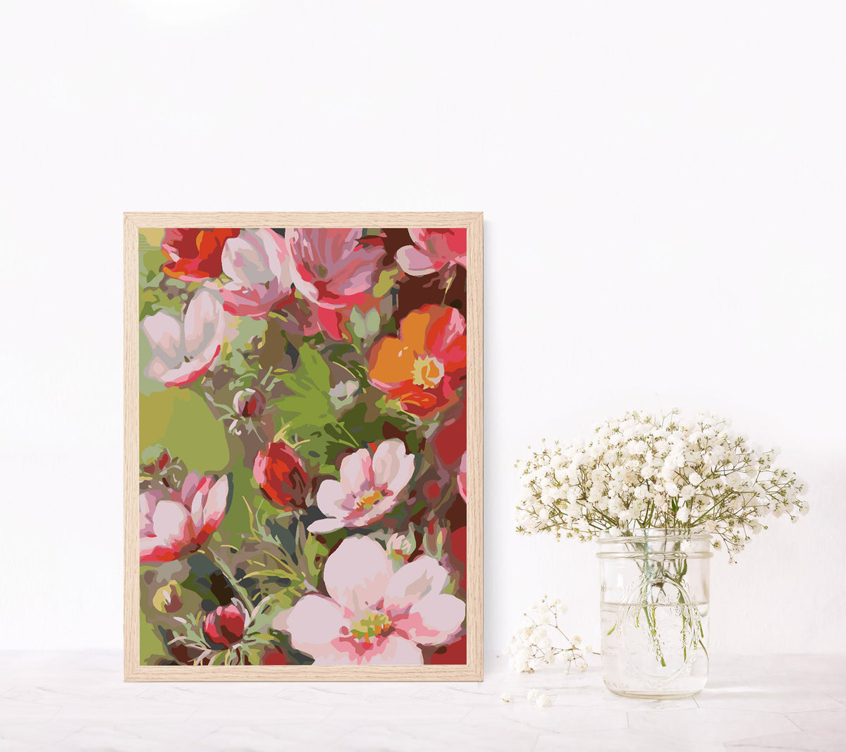 Painting by numbers - Flowers 4490