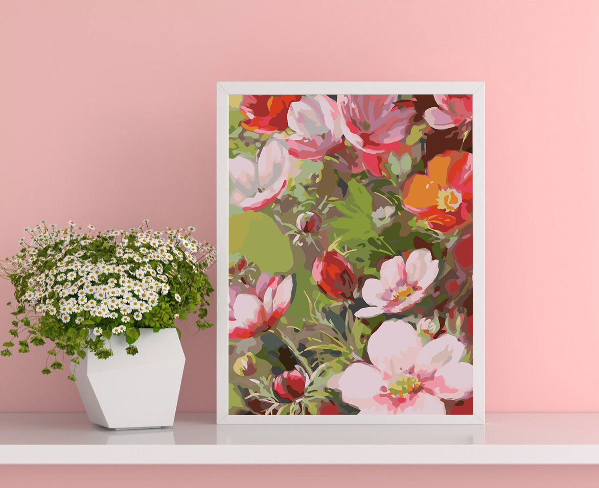Painting by numbers - Flowers 4490