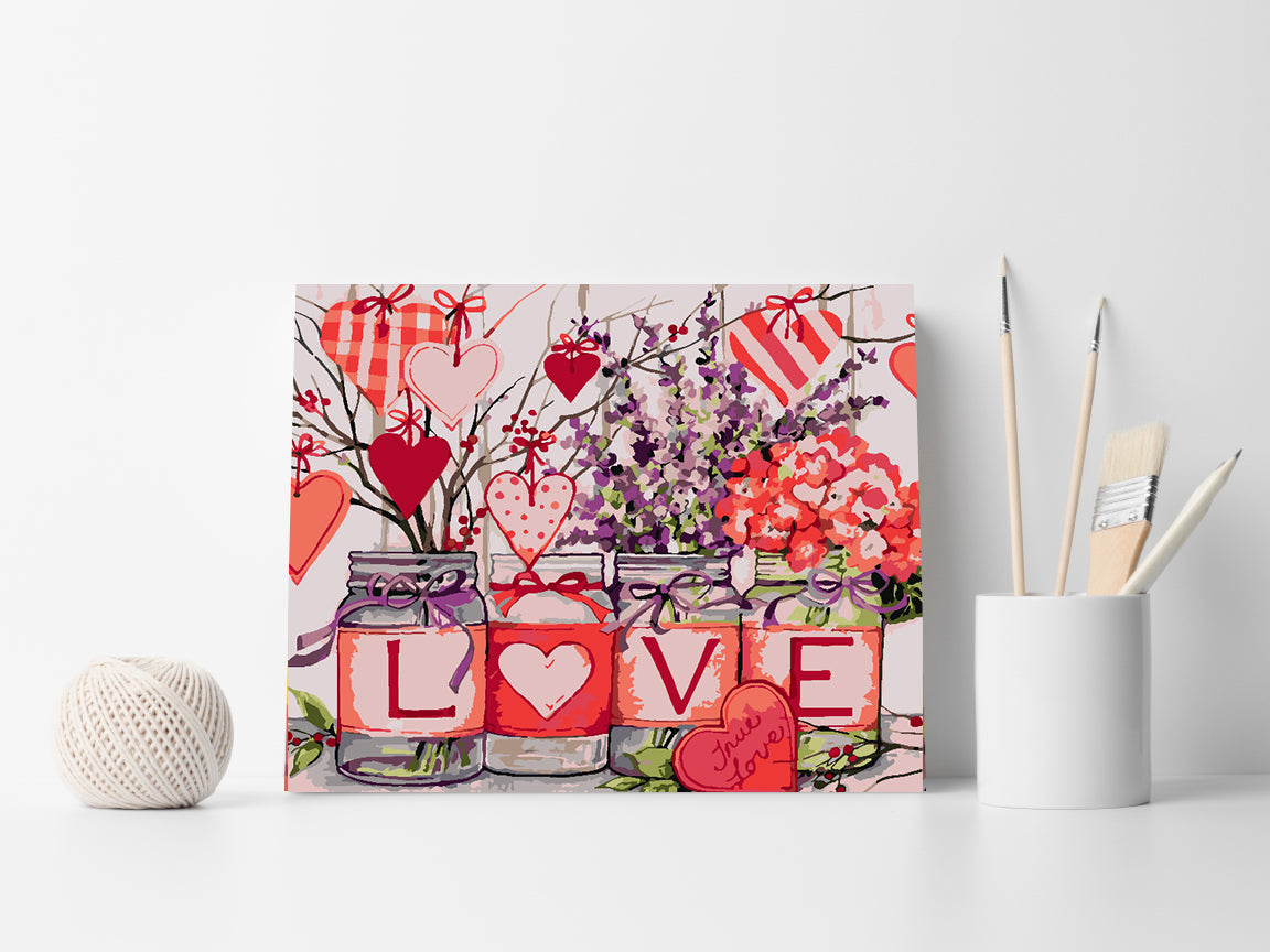 Painting by numbers - Love 4493