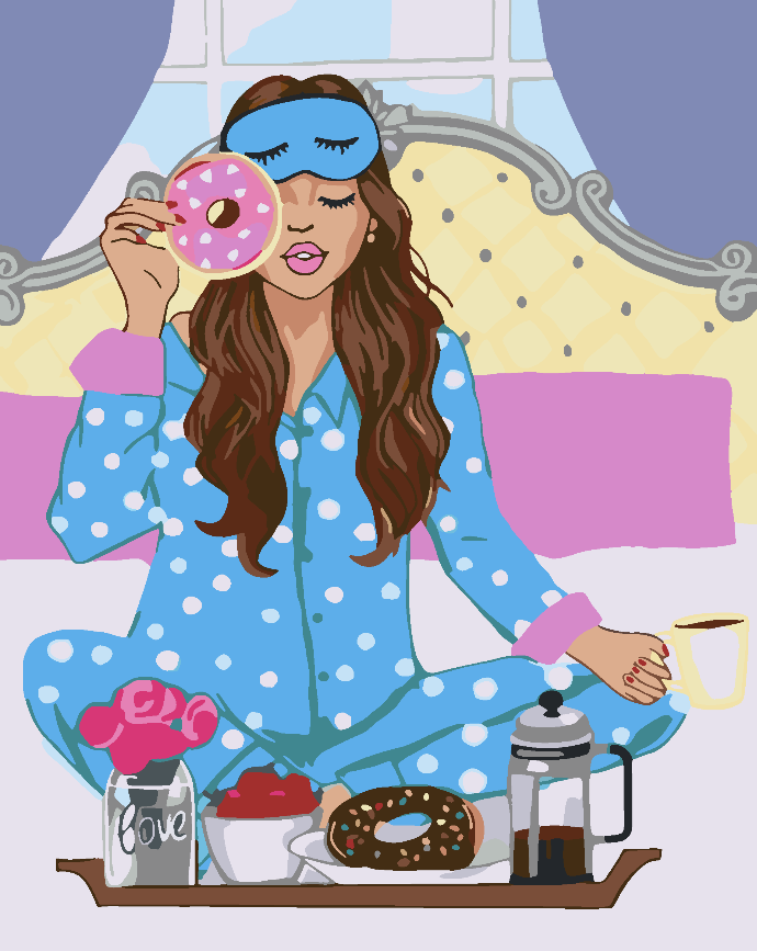 Paint by numbers - Breakfast 4499