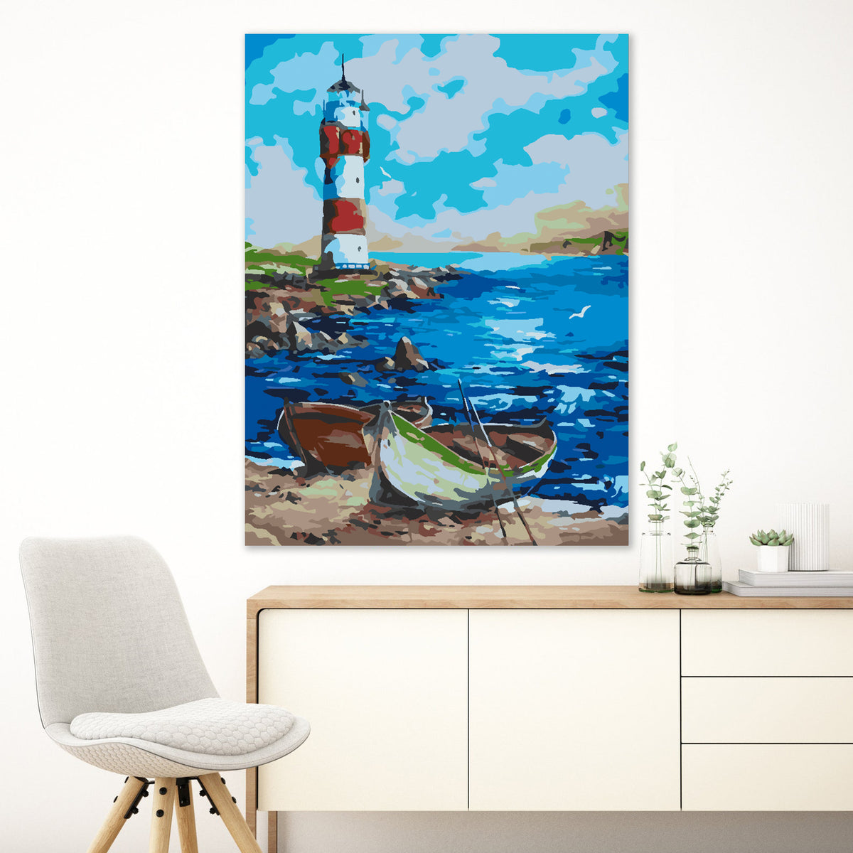 Pictura pe numere - Far la Mare 4502