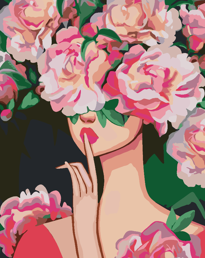Painting by numbers - Flower Head 4511