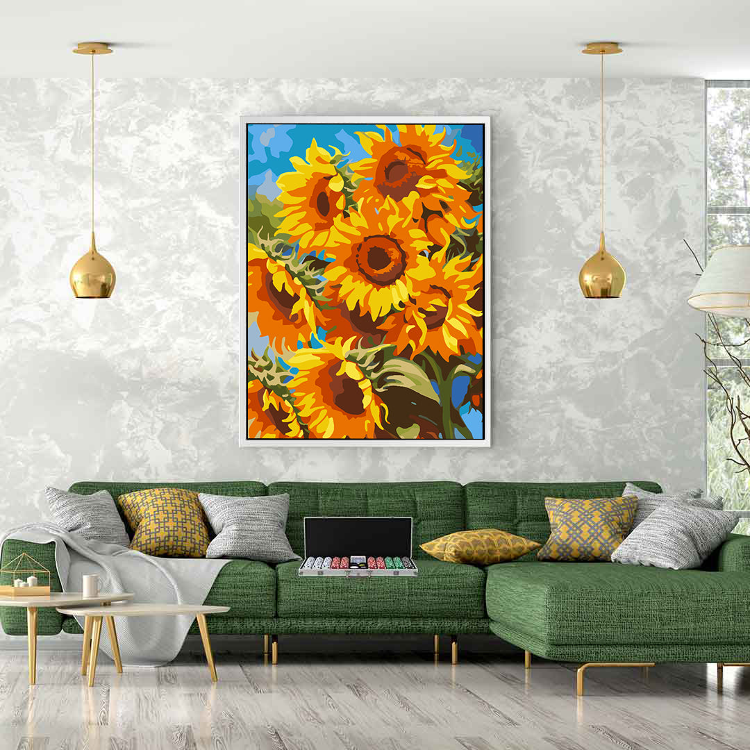 Painting by numbers - Sunflower 4515