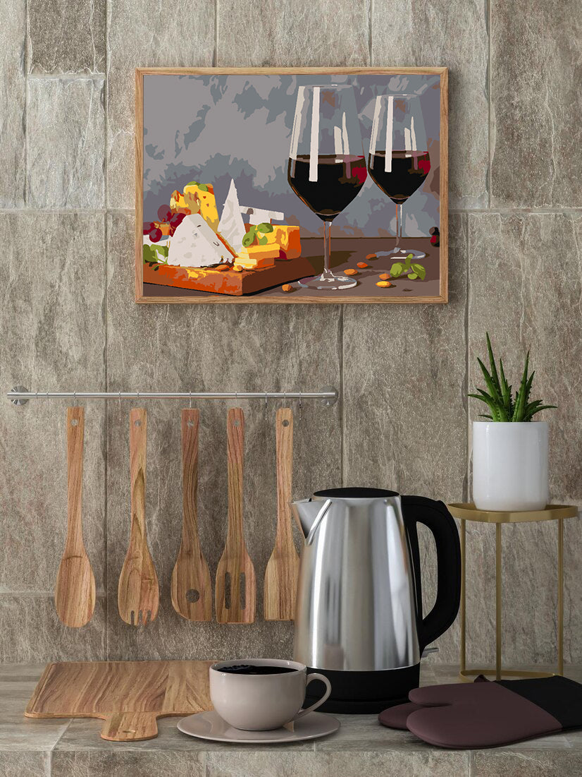 Paint by numbers - Cheese and wine 4517
