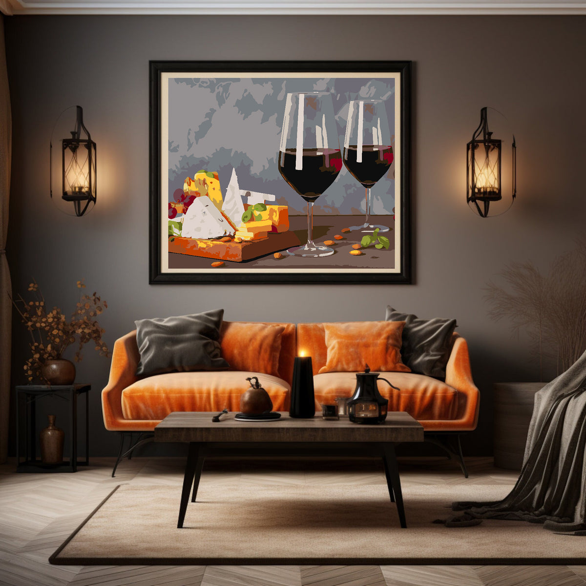 Paint by numbers - Cheese and wine 4517