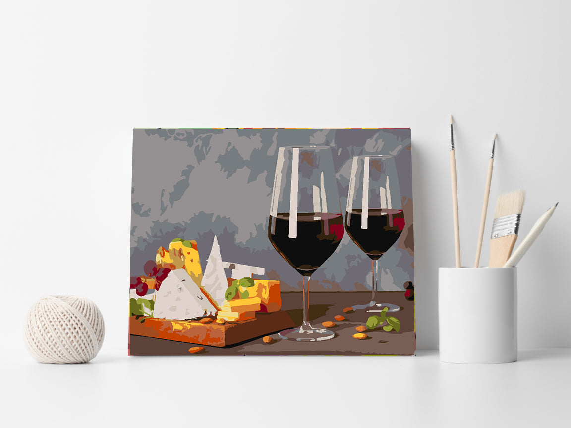 Paint by numbers - Cheese and wine 4517