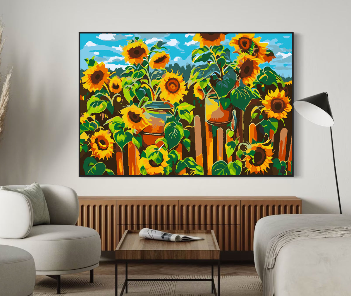 Pictura pe numere - Floarea Soarelui 4537