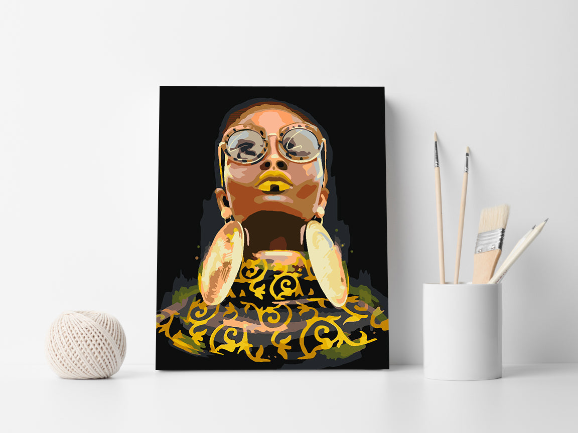 Painting by numbers - Woman Portrait 4547