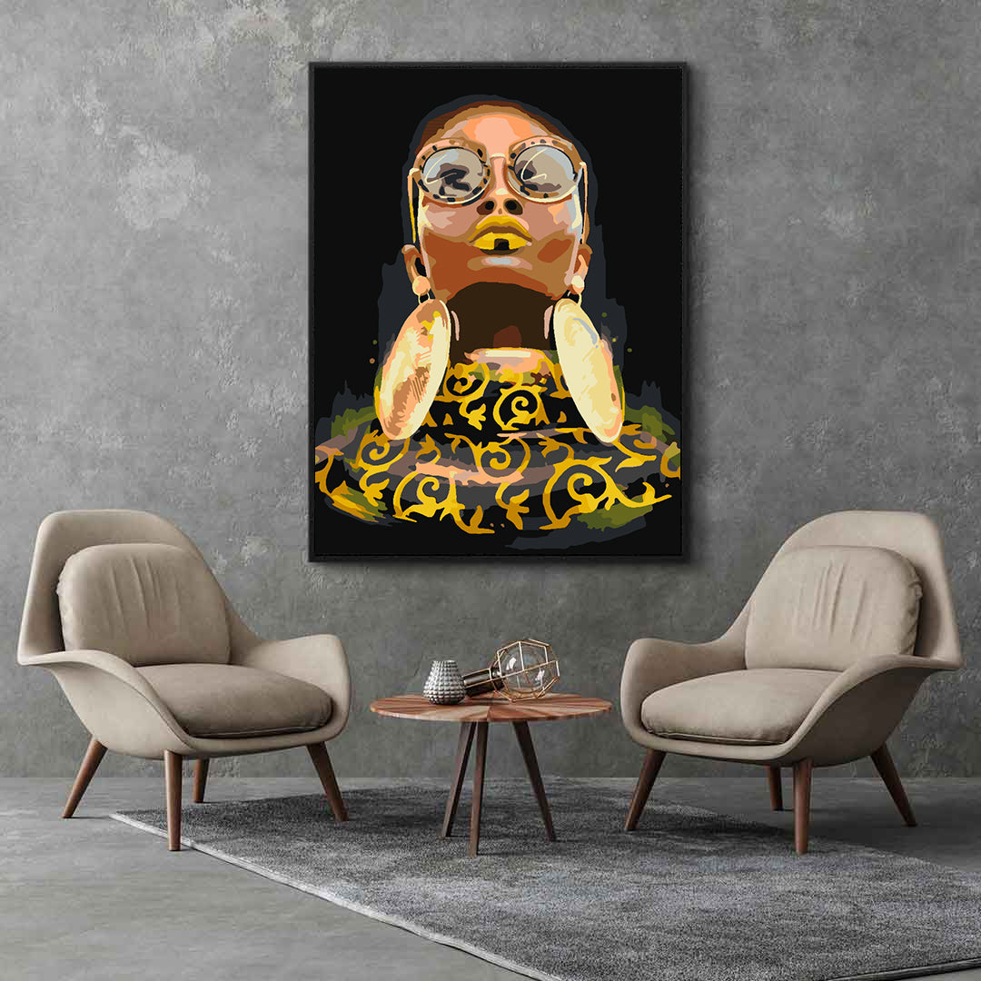 Painting by numbers - Woman Portrait 4547