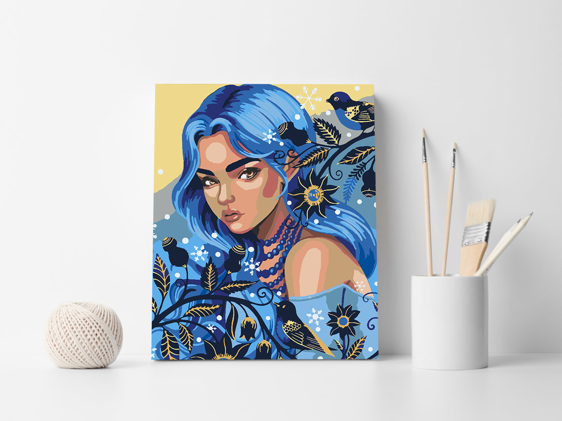 Painting by numbers - Woman Portrait 4551