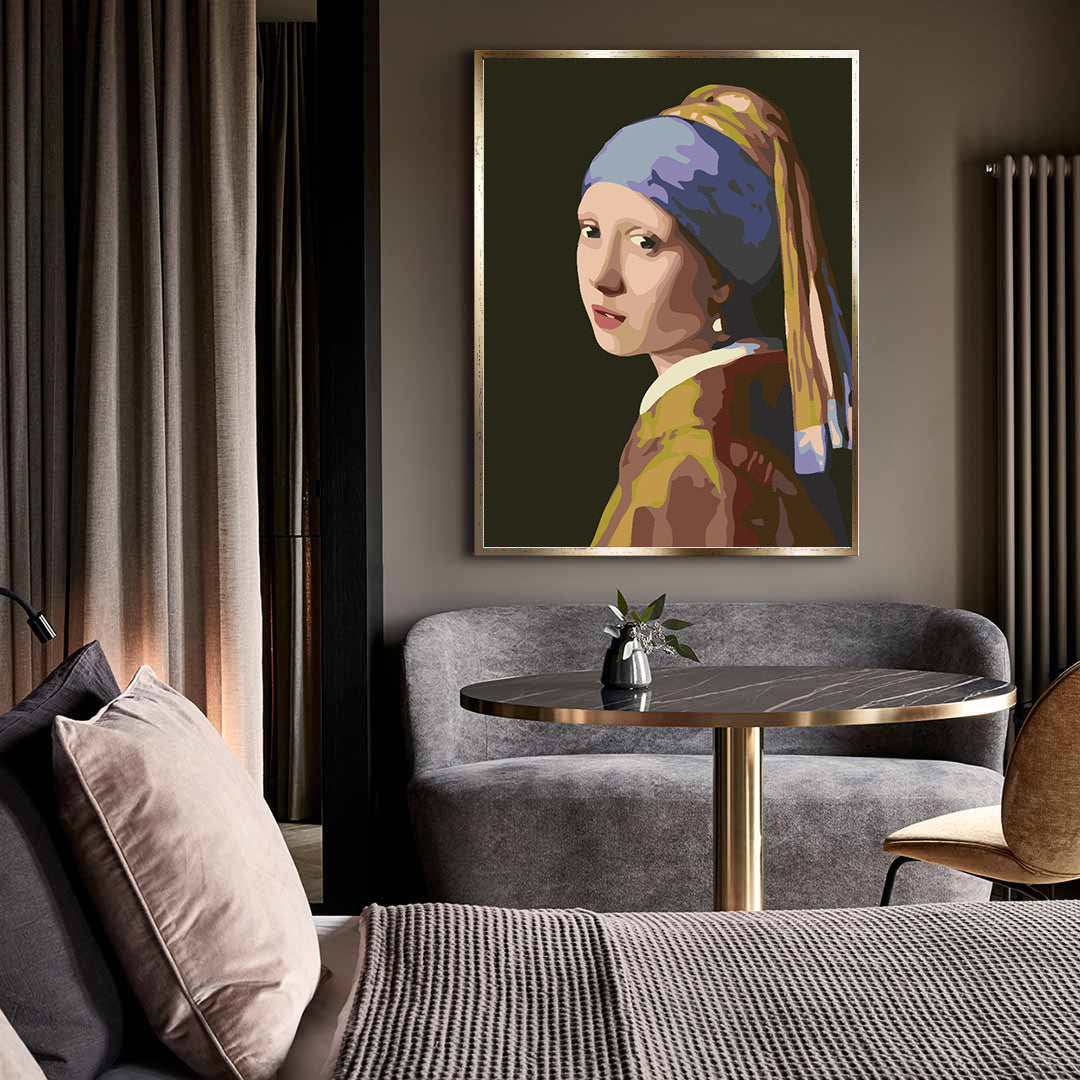 Paint by numbers - Girl with Turban 4552