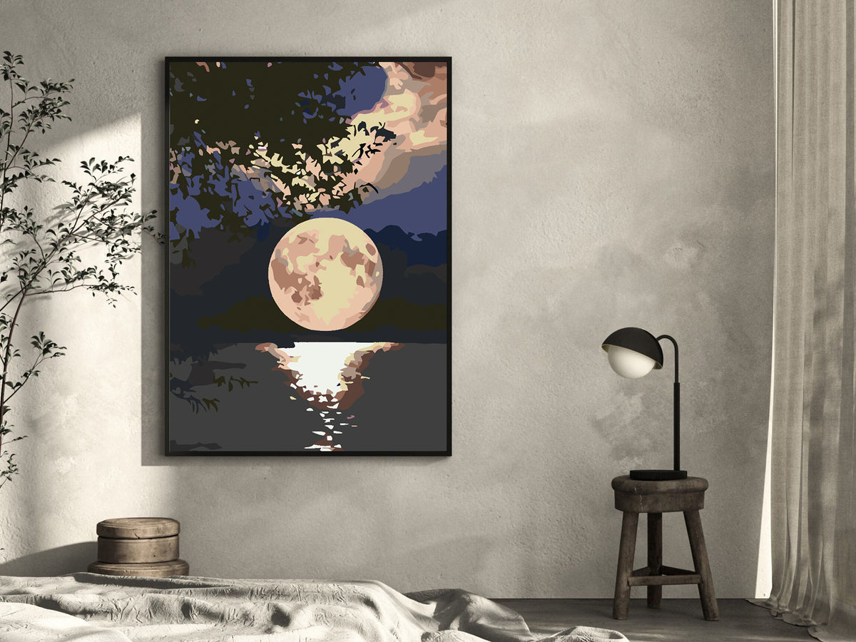 Paint by numbers - Full Moon Night 4554