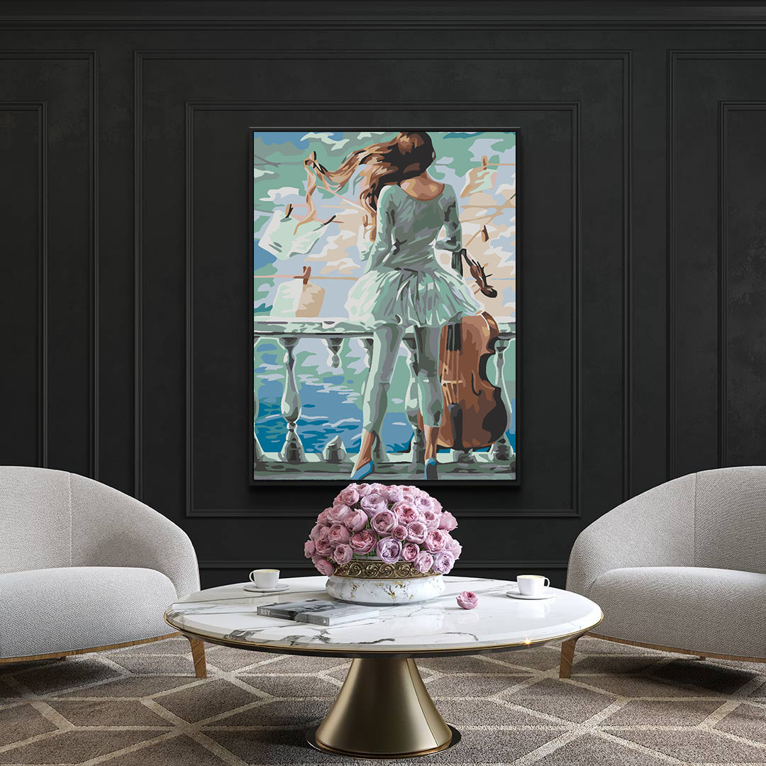 Paint by numbers - Girl with Cello 4555