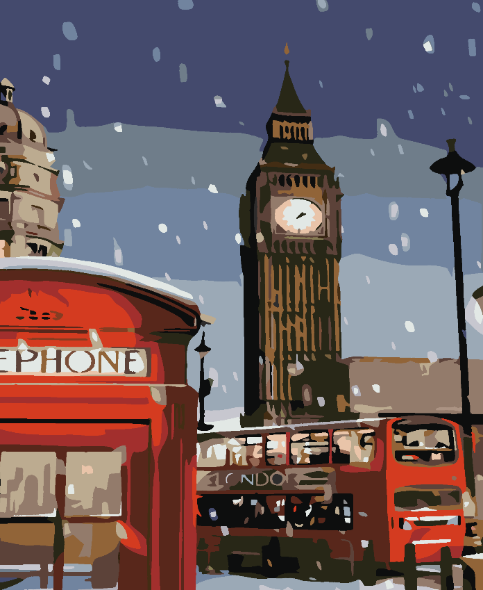 Painting by numbers - London 4560
