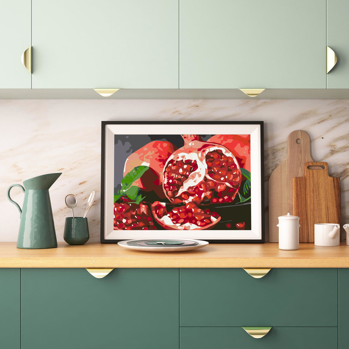 Painting by numbers - Pomegranate 4563