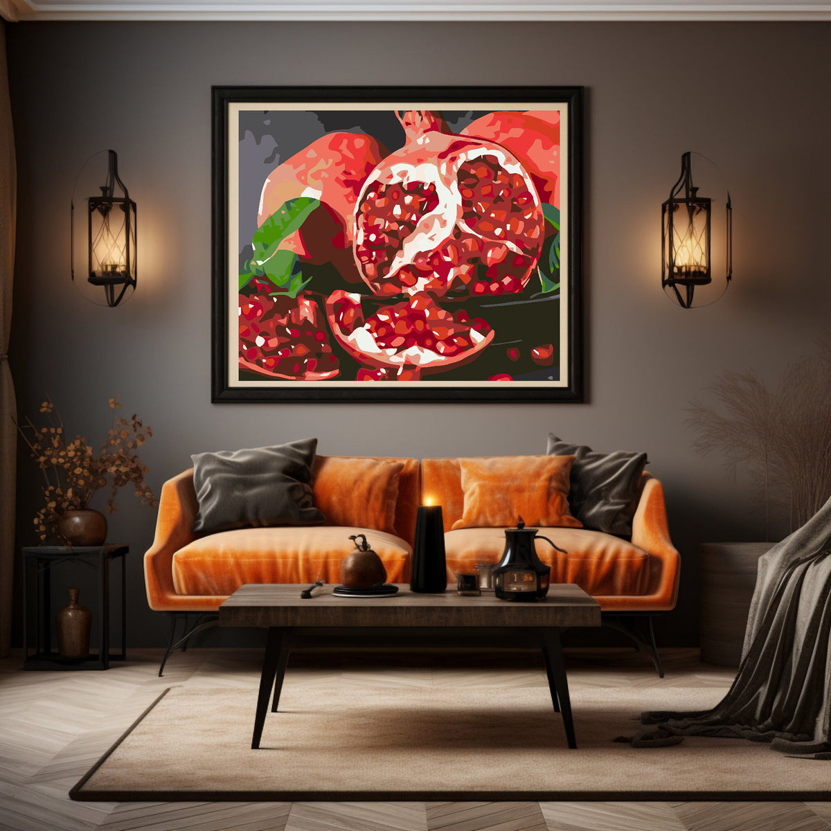 Painting by numbers - Pomegranate 4563