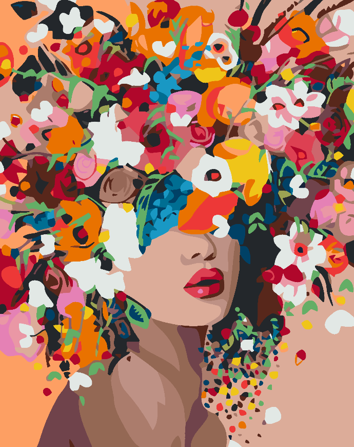 Painting by numbers - Flower Head 4568