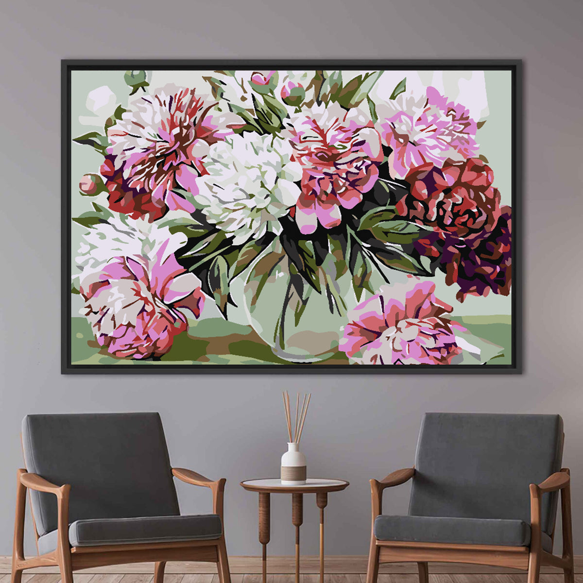 Painting by numbers - Flowers 4582