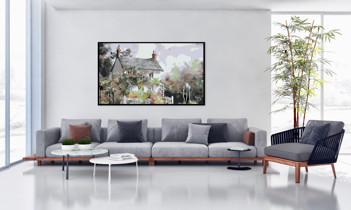 Pictura pe numere - Casa Peisaj 4584