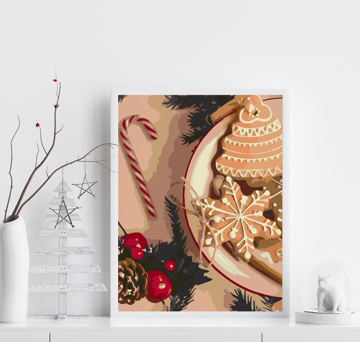 Paint by numbers - Christmas sweets 4585