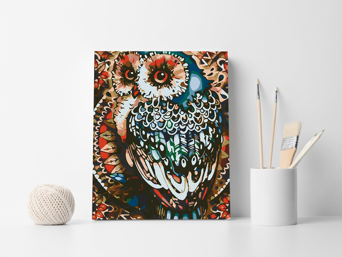 Painting by numbers - Owl 4587
