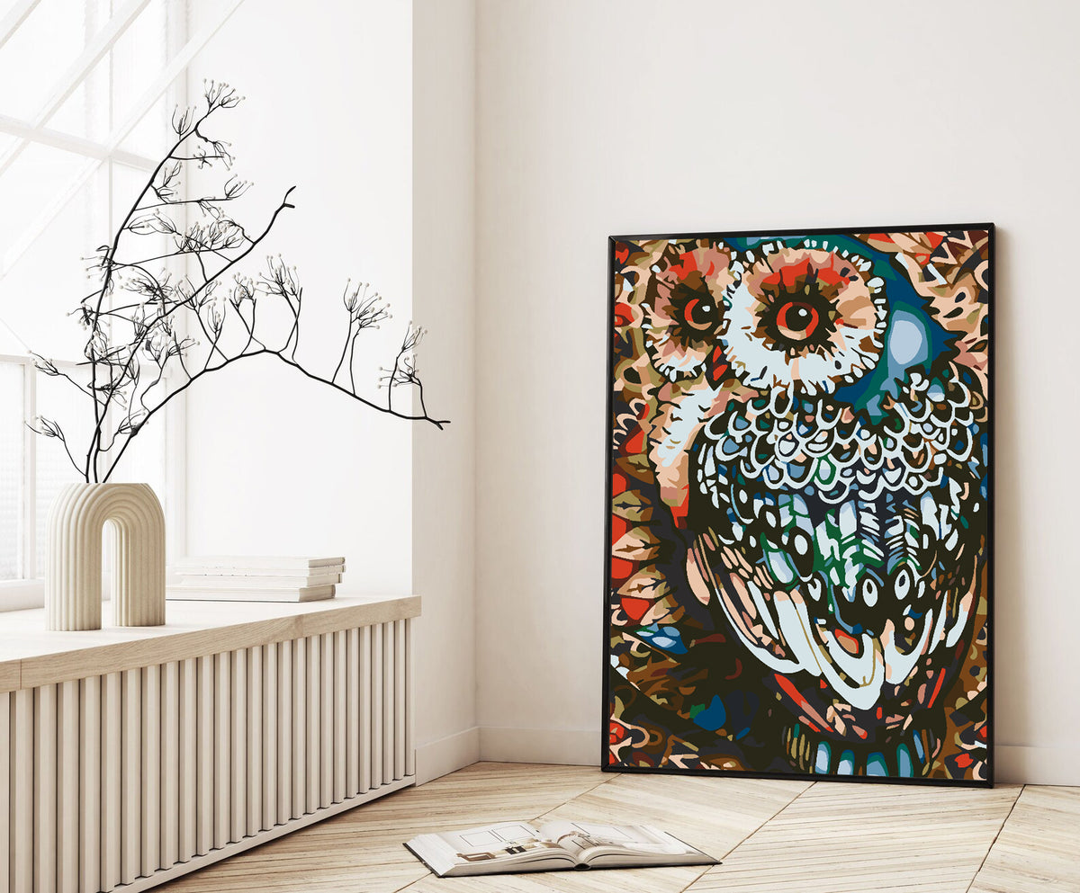 Painting by numbers - Owl 4587