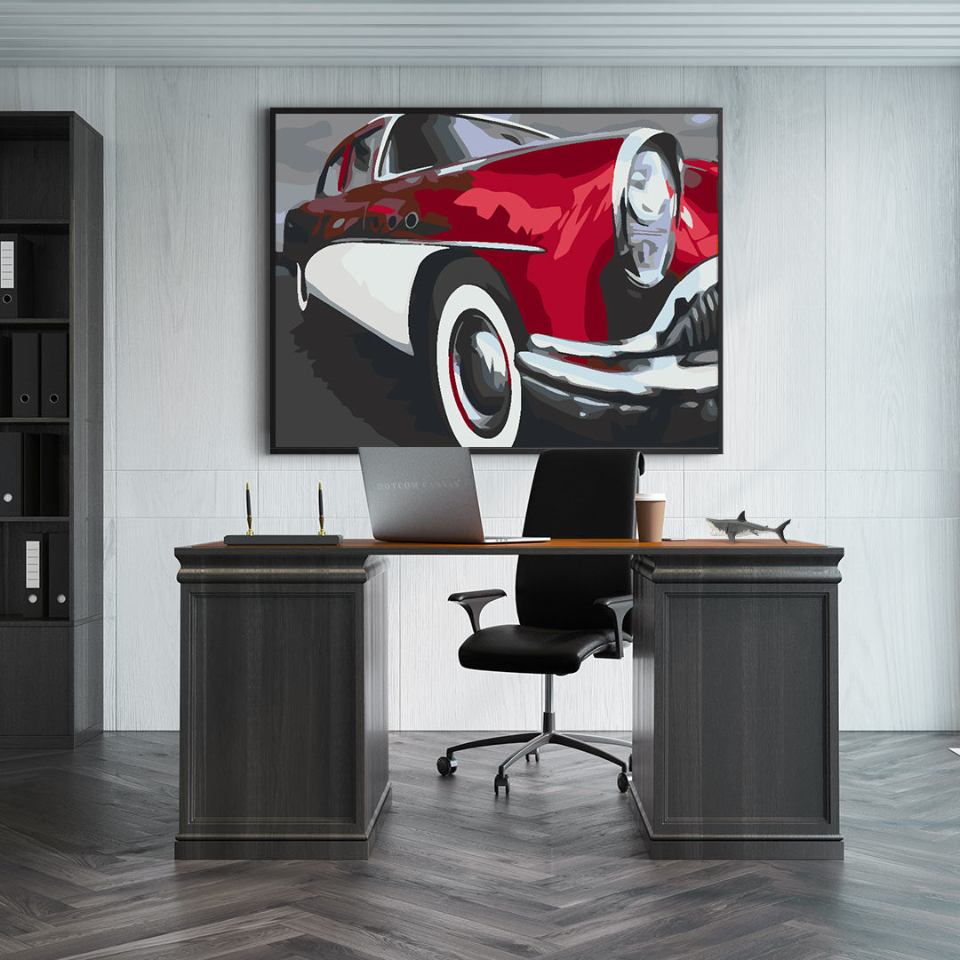 Painting by numbers - Retro Car 4588