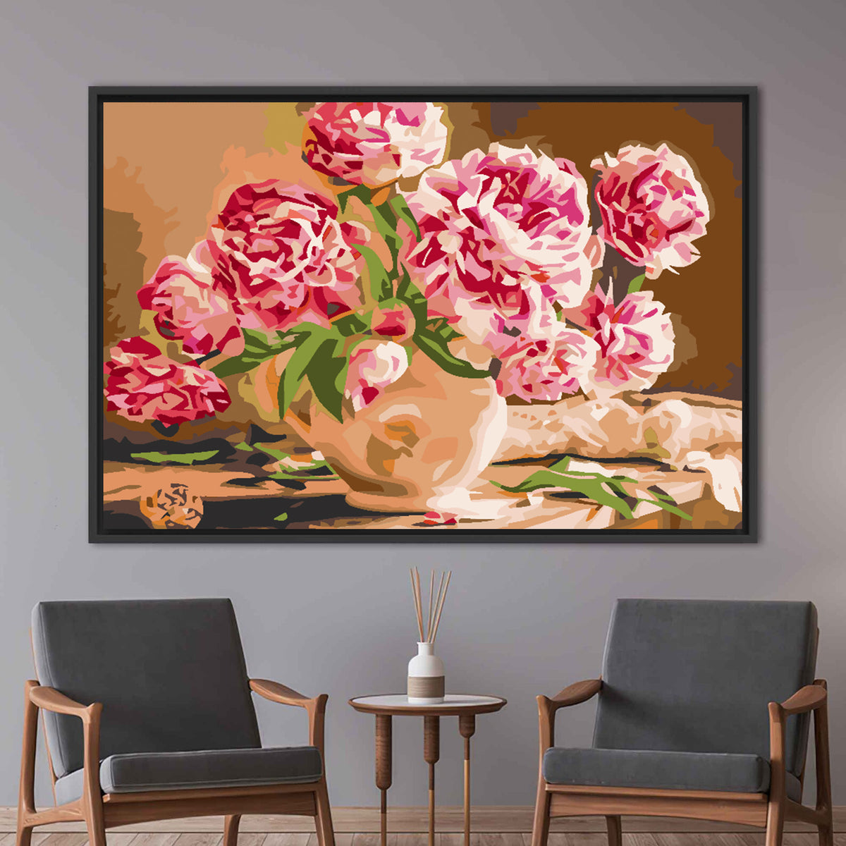 Painting by numbers - Flowers 4589