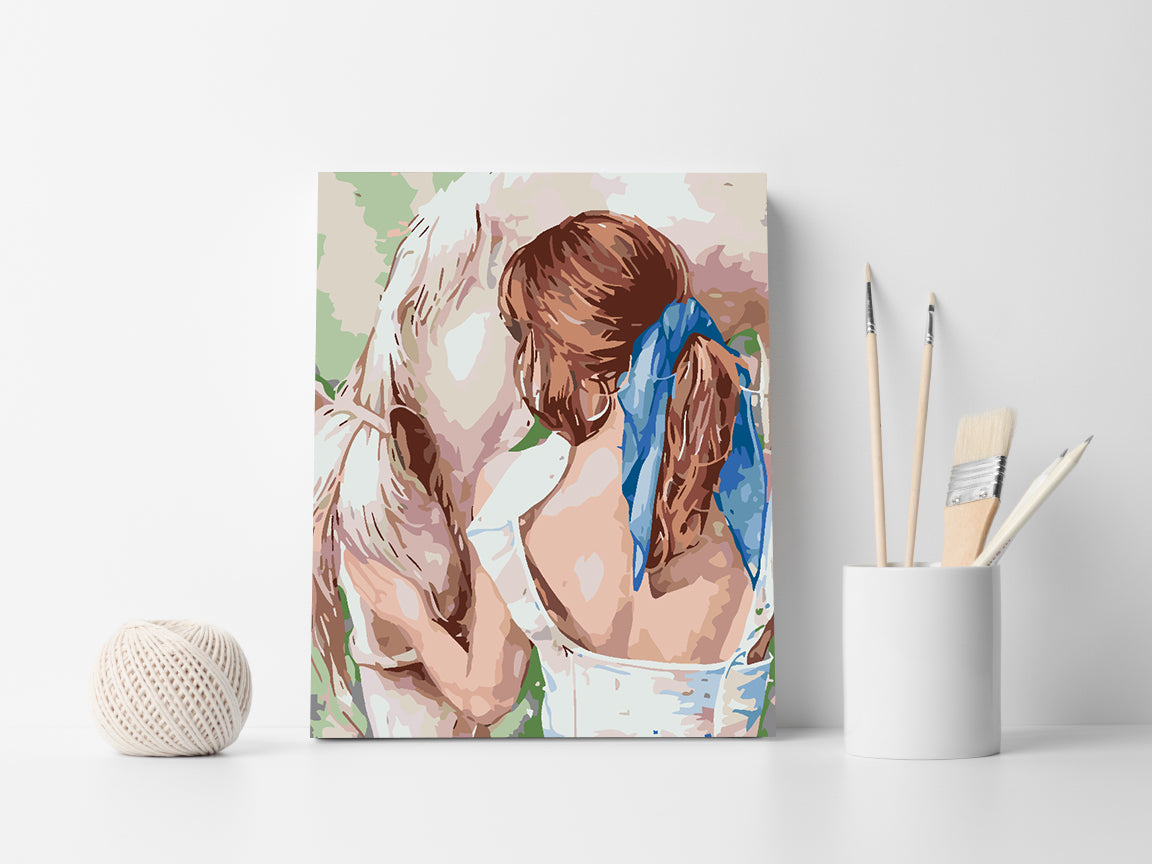 Paint by numbers - Girl with a Horse 4597