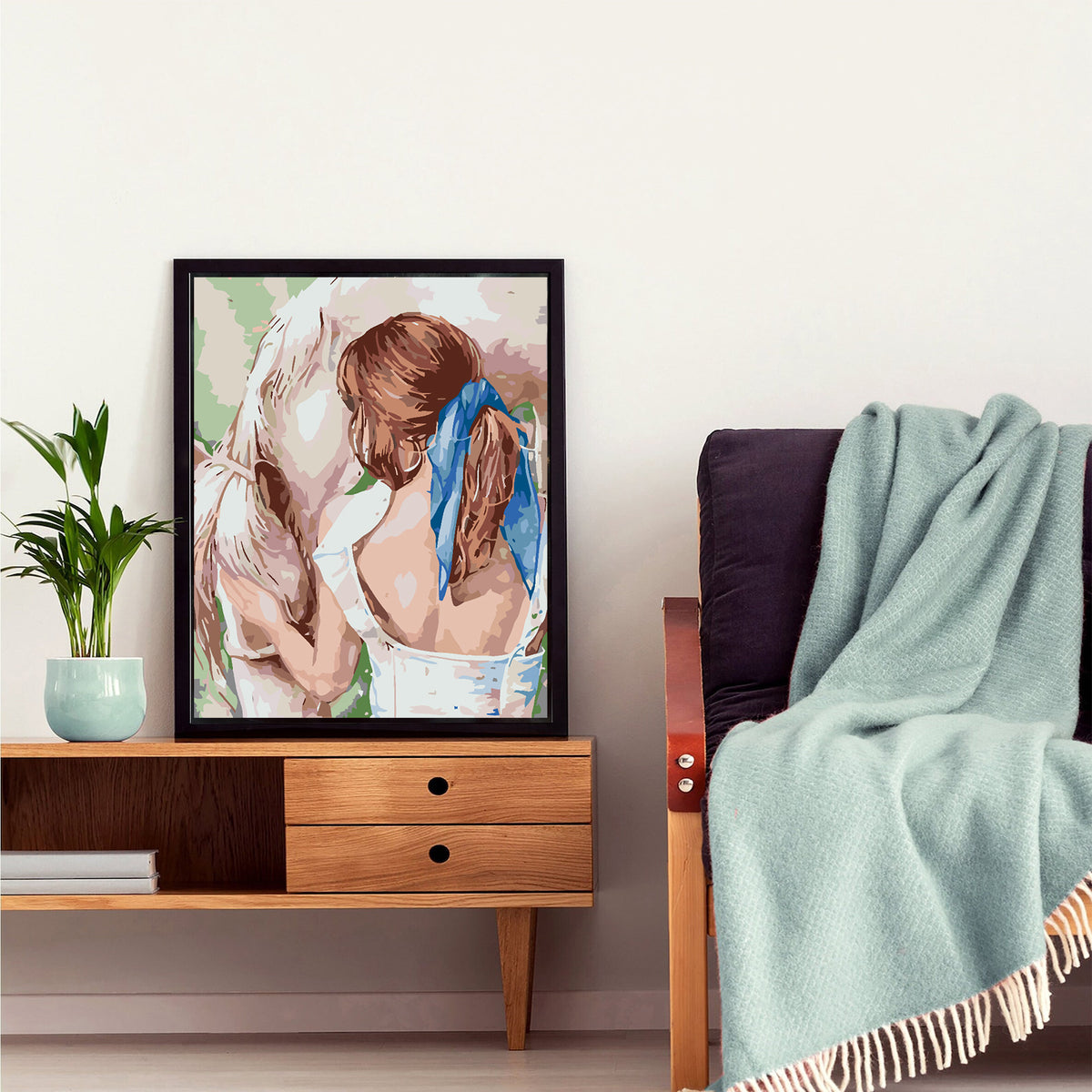 Paint by numbers - Girl with a Horse 4597