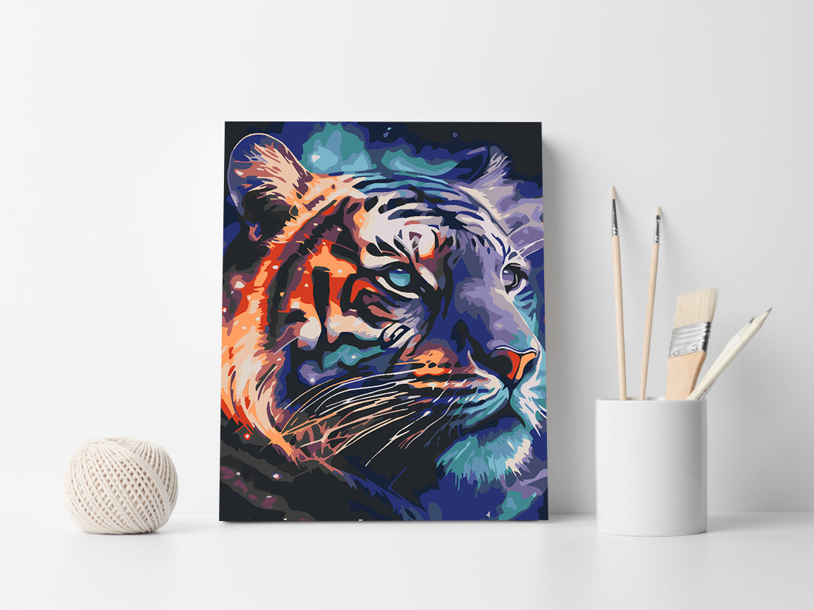 Painting by numbers - Tiger Portrait 4609
