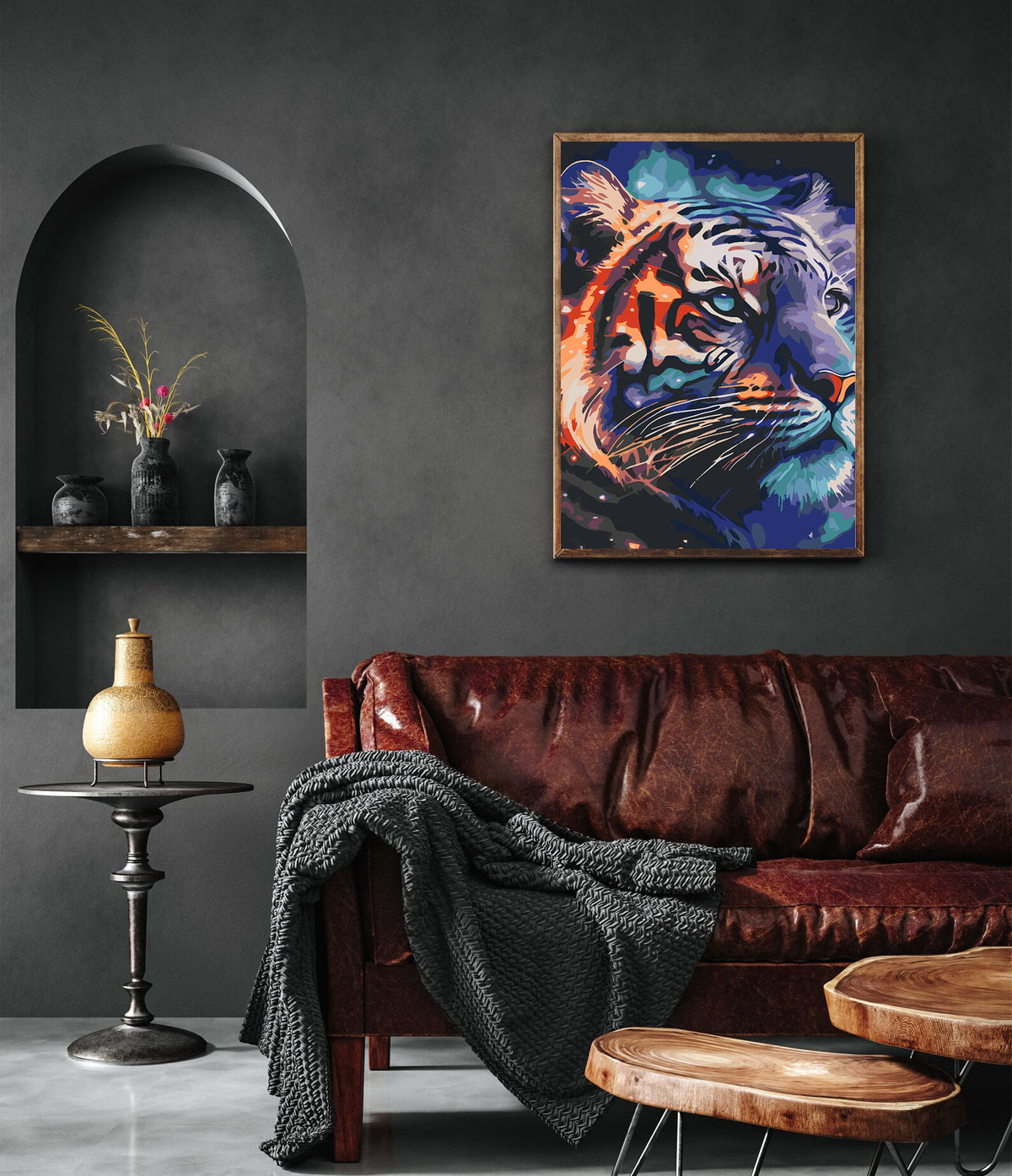 Painting by numbers - Tiger Portrait 4609