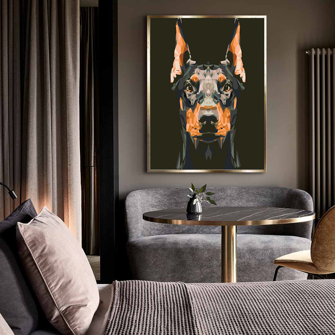 Pictura pe numere - Caine Portret 4610