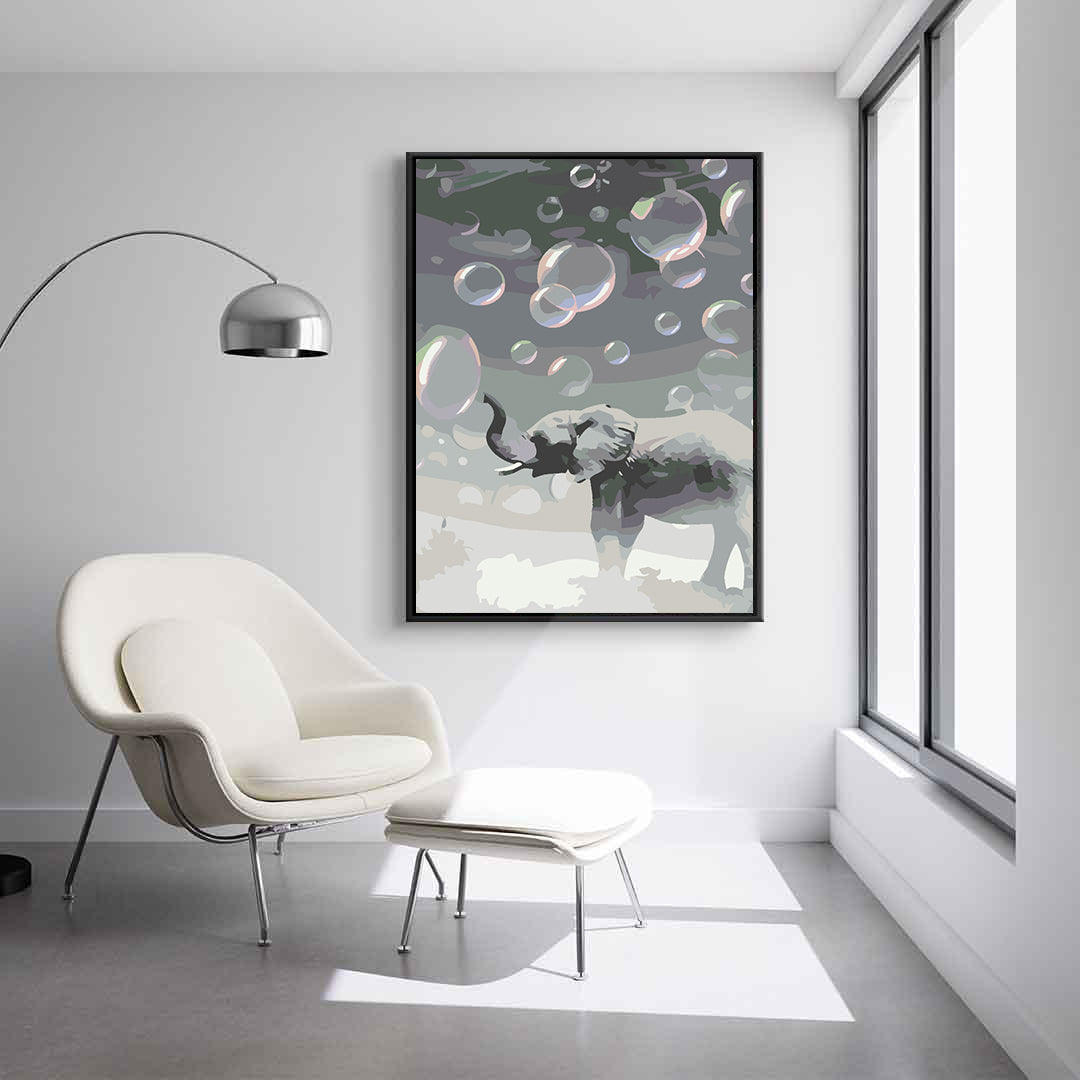 Painting by numbers - Elephant 4612
