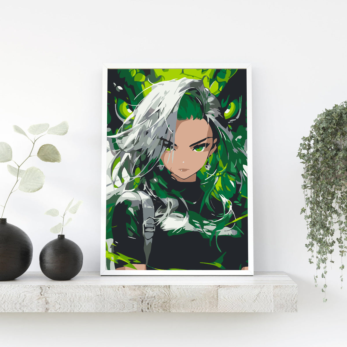 Painting by numbers - Anime girl portrait 4621
