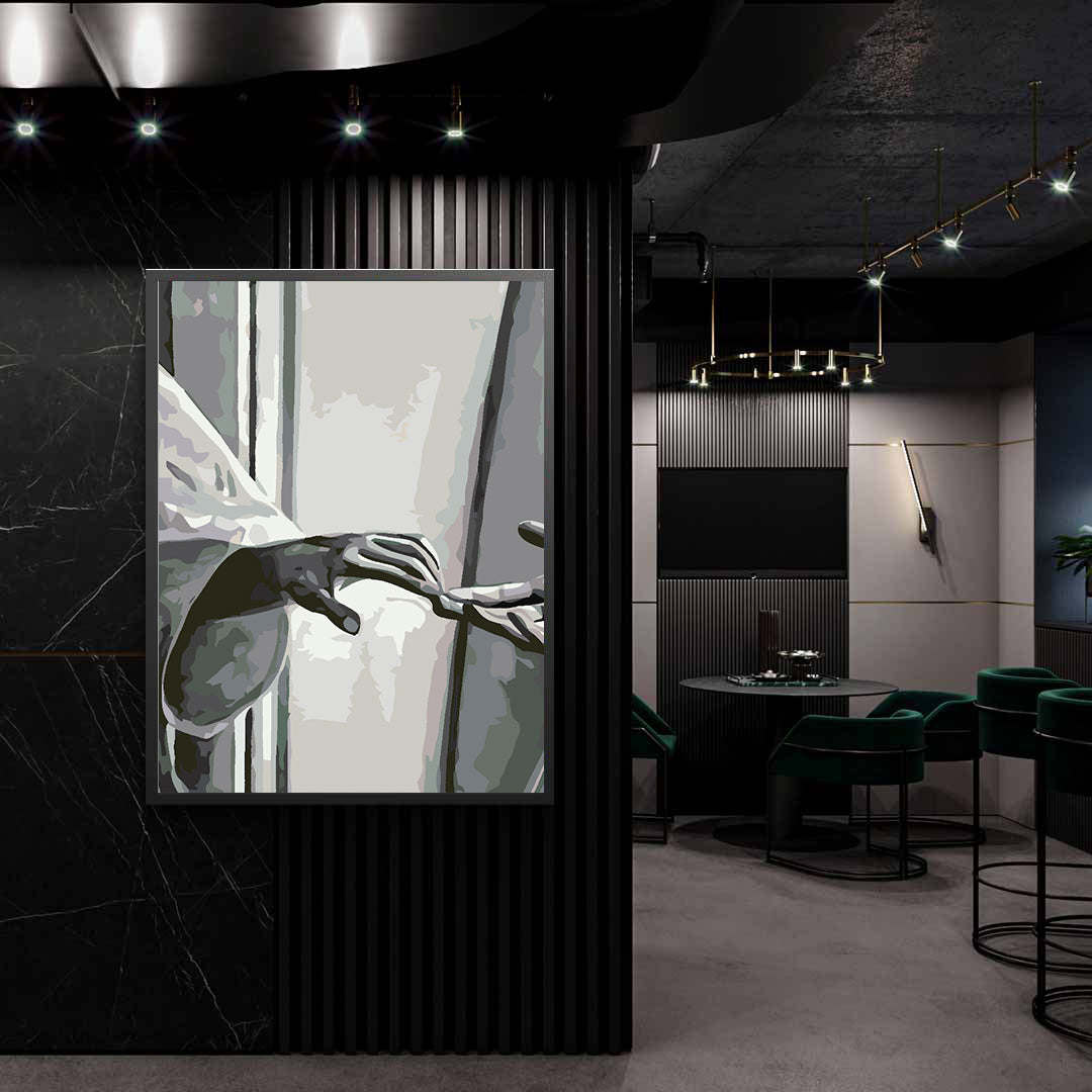 Paint by numbers - Love Black and White 4625