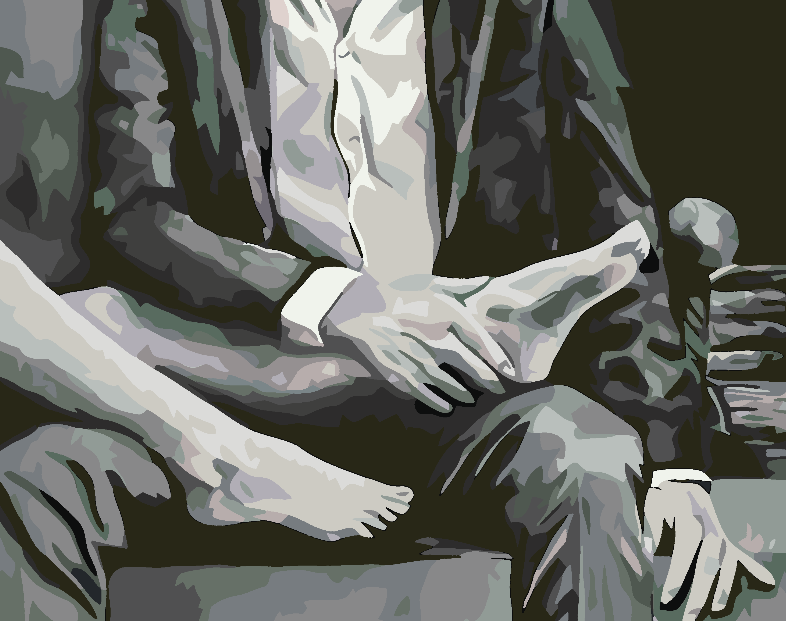 Paint by numbers - Love Black and White 4627